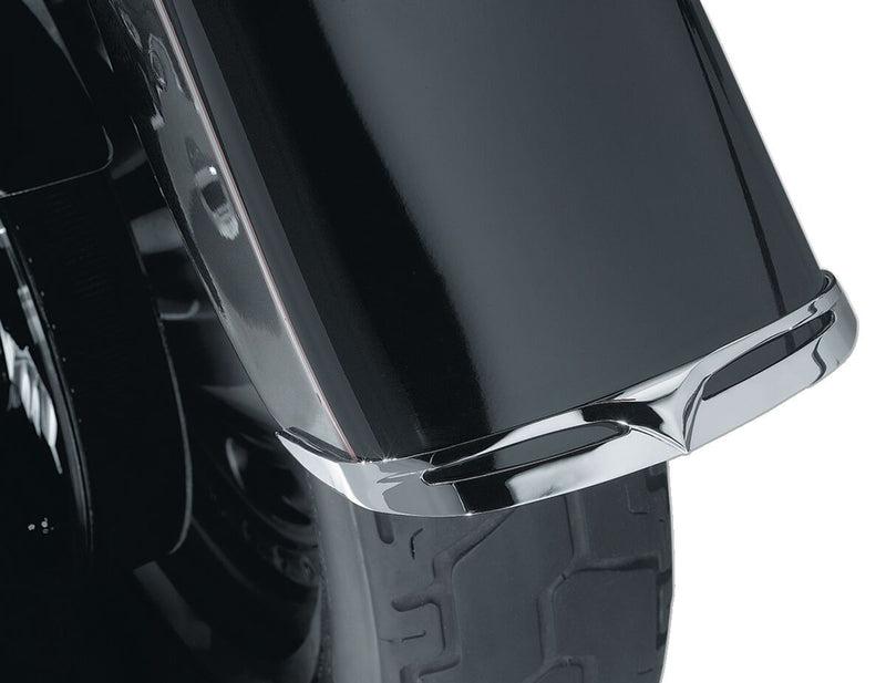 Kuryakyn Trailing Edge Front Fender Tip For Harley-Davidson 1990-2017 FLSTF/B Fat Boy Front Fenders In Chrome