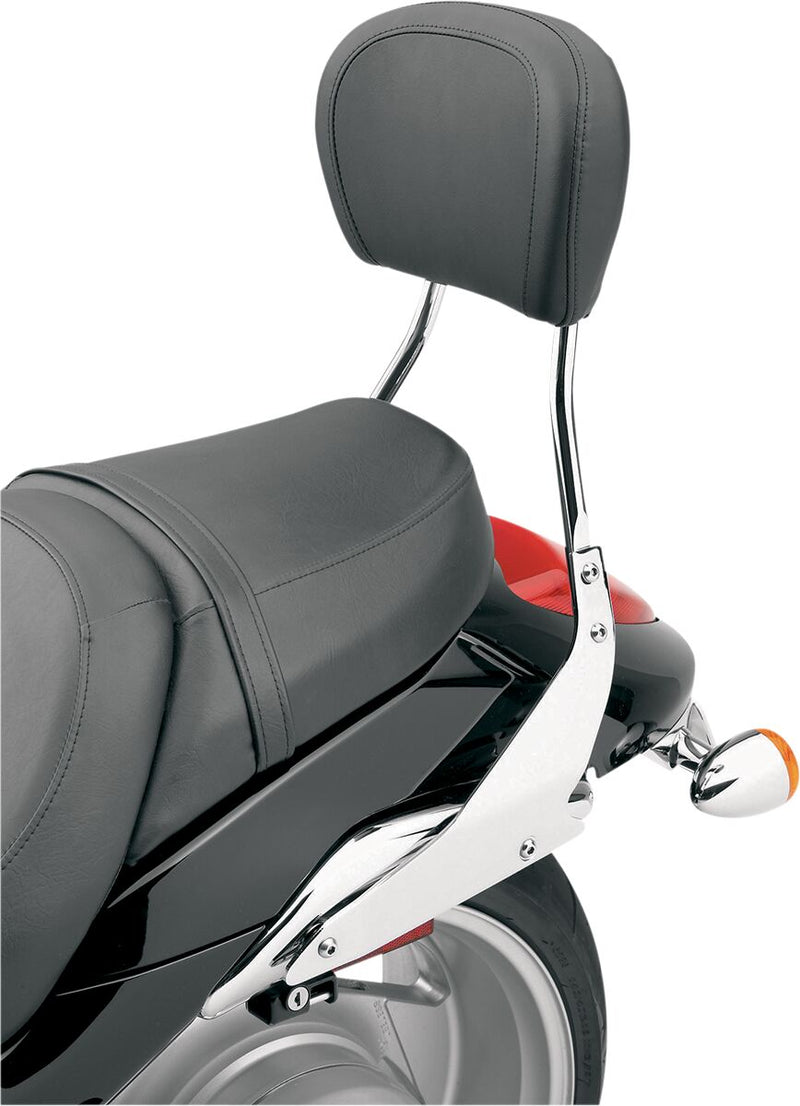 Cobra Round Sissy Bar Kit Chrome Silver Short Steel