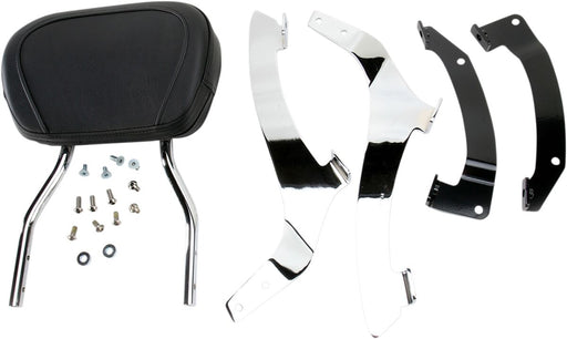 Cobra Round Sissy Bar Kit Chrome Silver Tall Steel