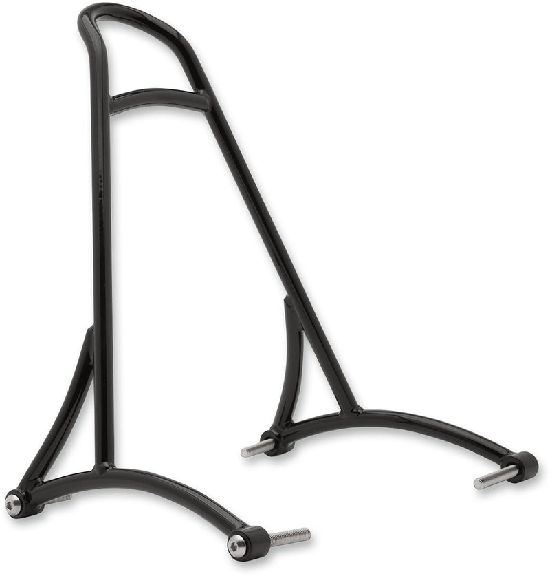Burly Brand Short 13" Sissy Bar - Round /  Short, Steel, Each - Black / Powder-Coated for Harley-Davidson Sportster 1996-2003