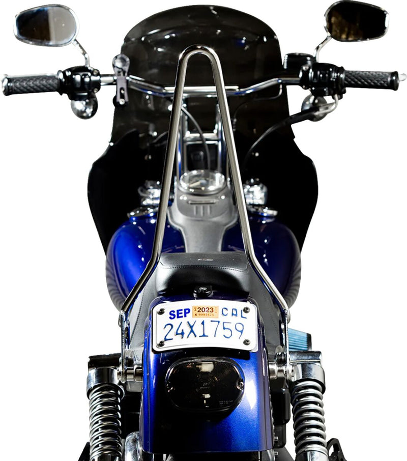 Biltwell Chrome Exfil Sissy Bar for 2006-2017 Harley-Davidson Dyna Motorcycles