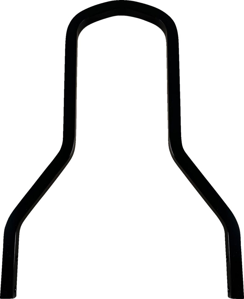 Drag Specialties Square Sissy Bar - Each, Steel, Short - Black / Gloss for Harley-Davidson Touring & Softail 1999-2024