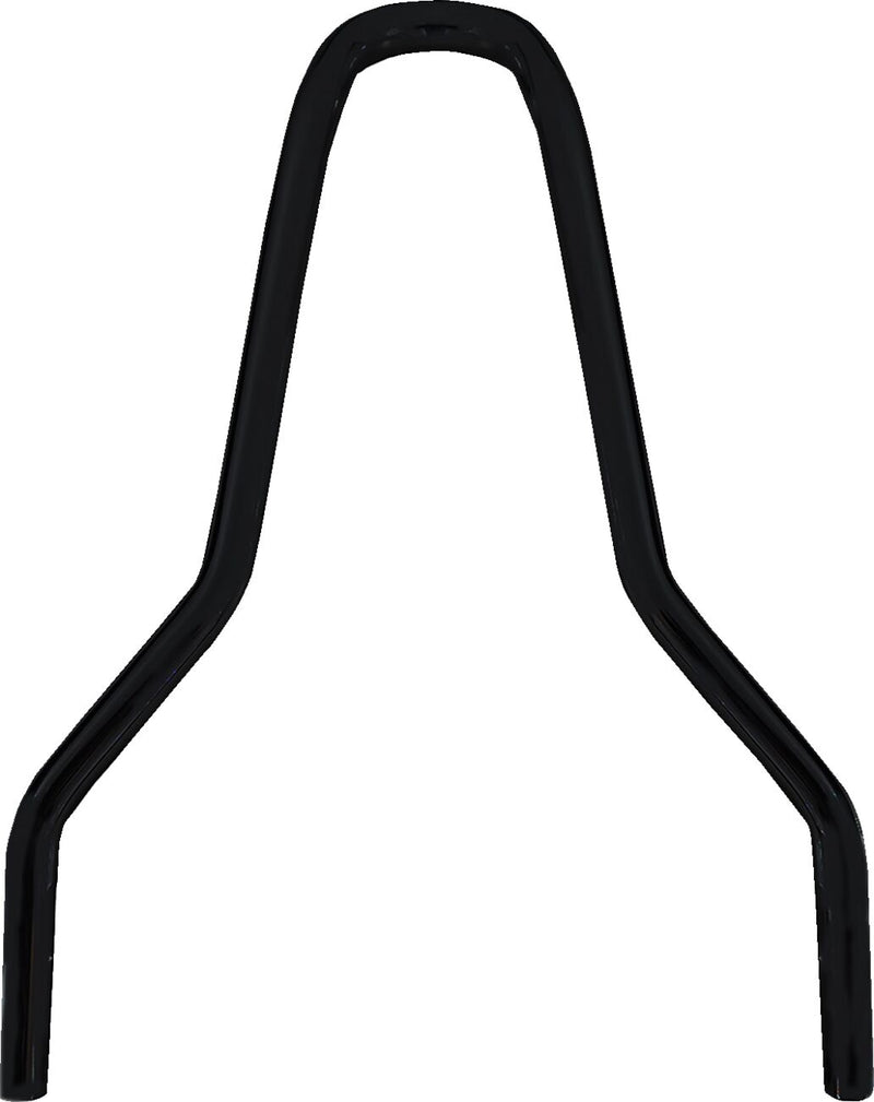 Drag Specialties Round Sissy Bar - Steel, Each - Black / Gloss for Harley-Davidson Softail 2018-2023