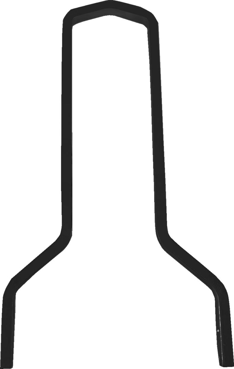 Drag Specialties Square Sissy Bar - Steel, Tall, 27,94 cm (11") - Black / Gloss for Harley-Davidson Touring & Softail 2006-2024