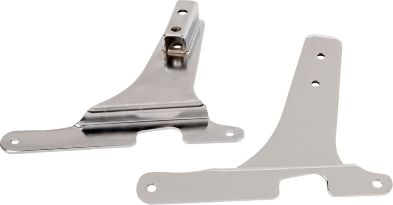 Drag Specialties Sissy Bar Side Plates - Steel, Pair - Chrome for Harley-Davidson Sportster 2003