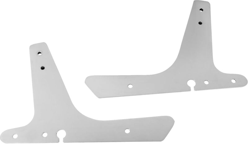 Drag Specialties Sissy Bar Side Plates - Steel, Pair - Chrome for Harley-Davidson Sportster 2004