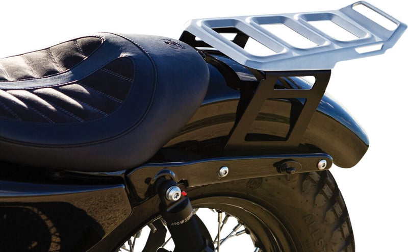 Kuryakyn Dillinger Luggage Rack In Silver For Harley-Davidson 2004-2020 Sportster Motorcycles (Except Roadster) #6664