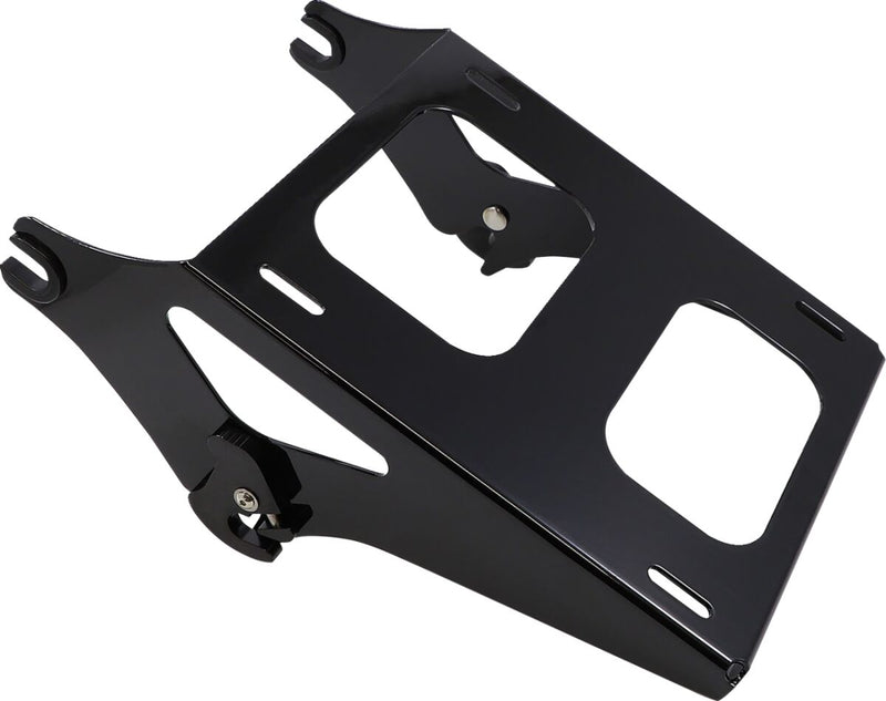 Drag Specialties Quick Detach Tour Box Mount - Each, Tour Pack, Steel - Black / Gloss for Harley-Davidson Touring 2014-2024