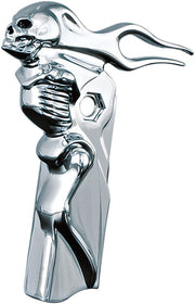 Kuryakyn Zombie Shift Arm Cover For Harley-Davidson Touring & Trike Motorcycles In Chrome