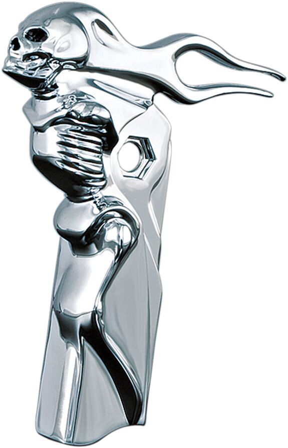Kuryakyn Zombie Shift Arm Cover For Harley-Davidson Touring & Trike Motorcycles In Chrome