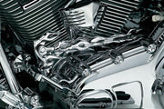 Kuryakyn Flame Shift Linkage for Harley-Davidson Touring, Trike & Softail Motorcycle In Chrome