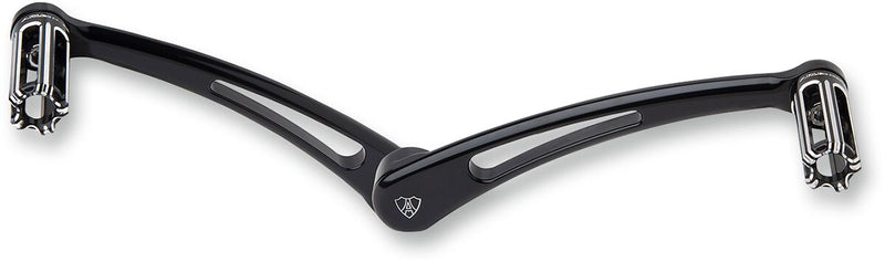 Arlen Ness Heel/toe Shifter Lever - 6061 T-6 Billet Aluminum, 10 Gauge, Kit - Black, 25 mm (1") Longer for Harley-Davidson Touring, Softail & Trike 1984-2024