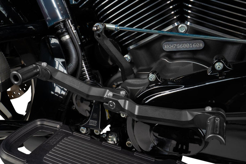 Drag Specialties Heel/Toe Shifter Designed by Gilles for 2017-2025 Harley-Davidson Shift Lever Anodised Black CNC Billet Aluminium Each
