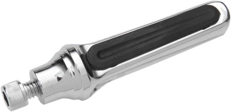 Performance Machine Contour Shift Peg - Each, Rubber, Rubber Insert - Chrome