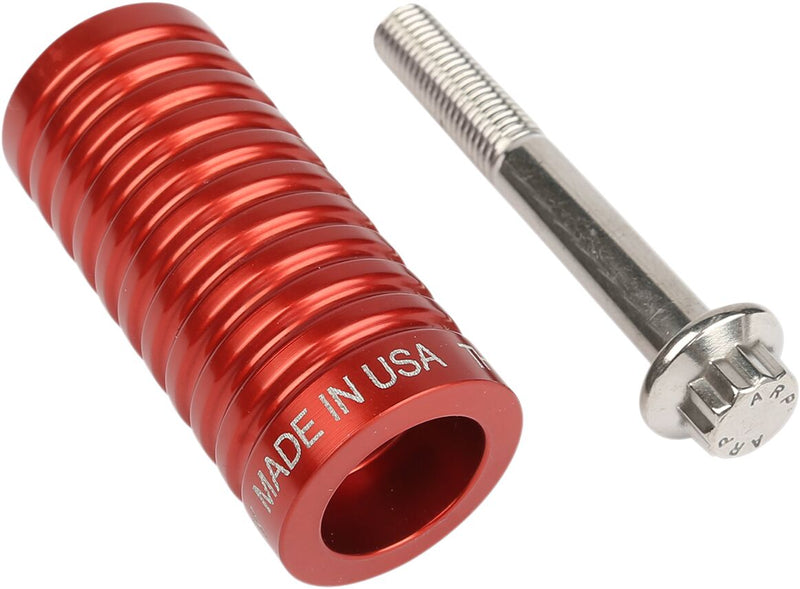 Thrashin' Supply Co. TSC Shifter Peg - 6061 Billet Aluminum, Each - Anodized / Red for Harley-Davidson Touring, Softail, Sportster & Dyna 1935-2024