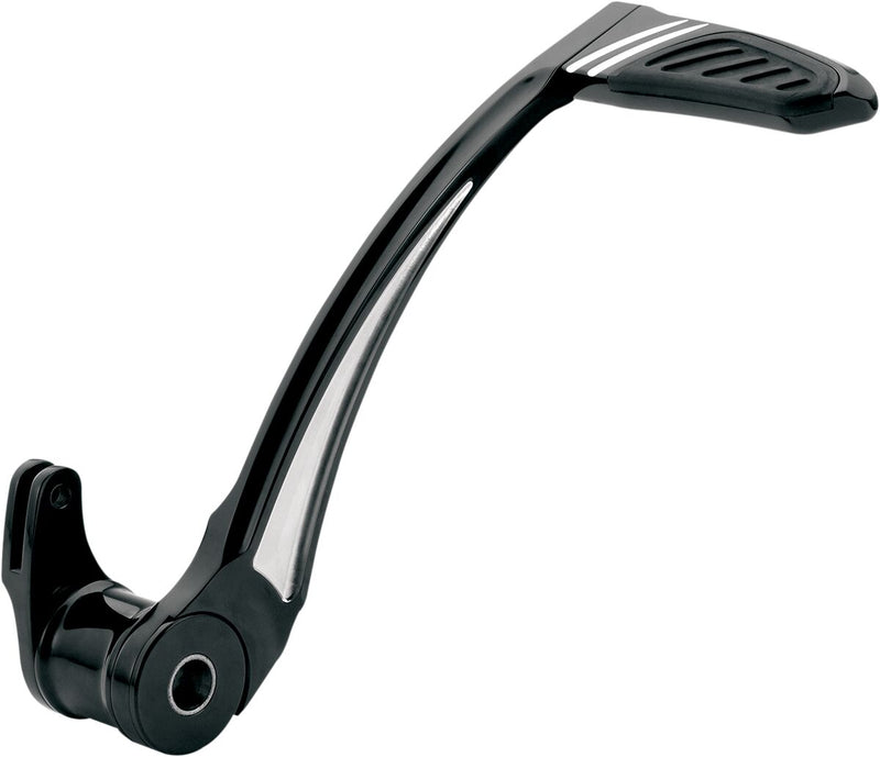 Performance Machine Contour Rear Brake Pedal - Each, Aluminum, Fixed - Anodized / Black / Silver for Harley-Davidson Touring & Trike 2008-2013