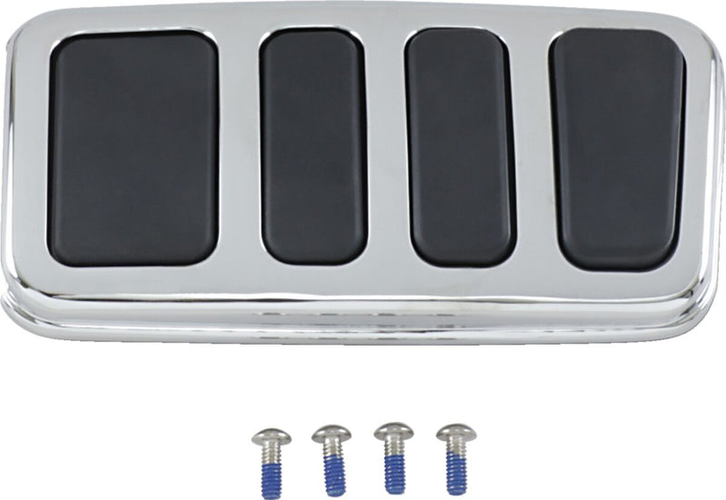 Kuryakyn ISO-Extended Brake Pedal Pad For Harley-Davidson FL Motorcycles In Chrome #KUR4456
