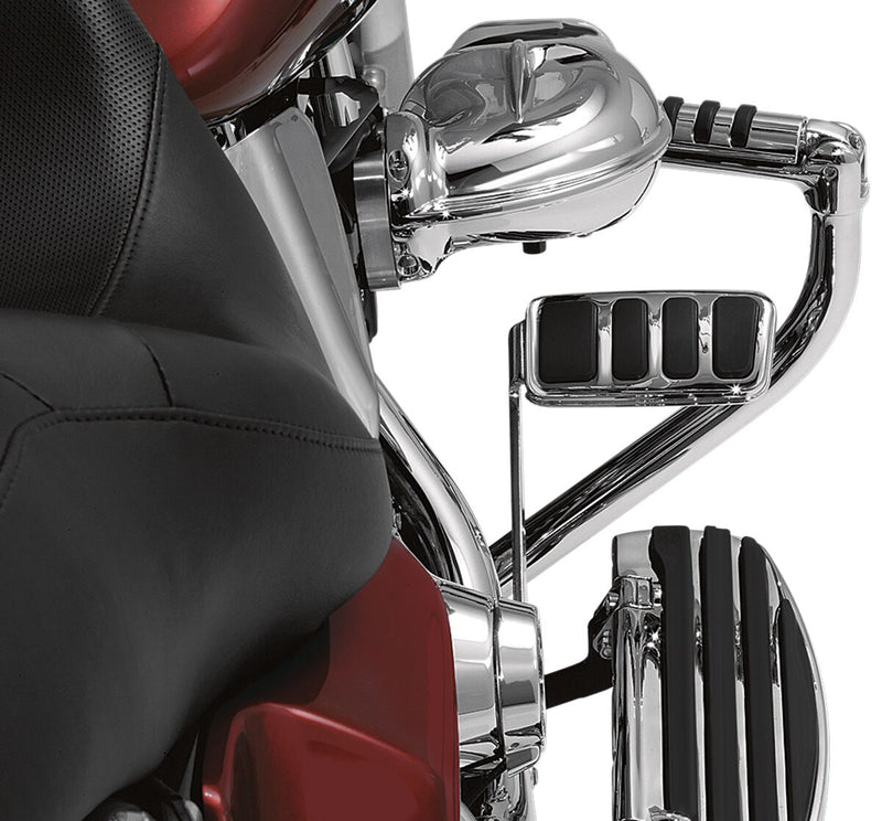 Kuryakyn ISO-Extended Brake Pedal Pad For Harley-Davidson FL Motorcycles In Chrome #KUR4456