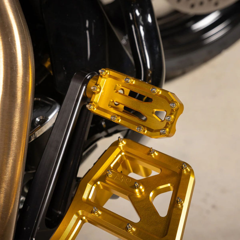 Thrashin Supply Co. Aggressor Brake Pedal Anodised Gold 6061 Aluminium #TSC-2221-5