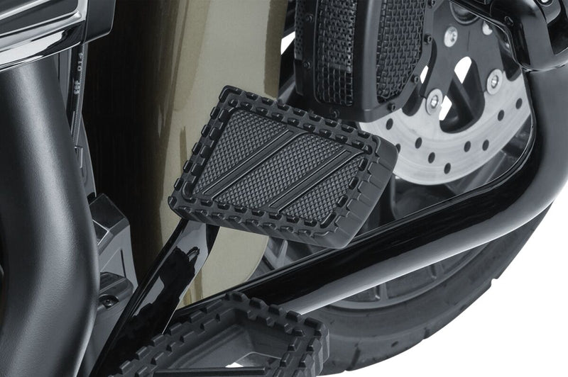Kuryakyn Riot Brake Pedal In Satin Black For Harley-Davidson 1980-2023 Motorcycles
