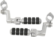 Kuryakyn Small ISO-Pegs With Offset & 1 1/4 Inch Magnum Quick Clamps In Chrome