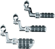 Kuryakyn Small ISO-Pegs With Offset & 1 1/4 Inch Magnum Quick Clamps In Chrome