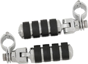 Kuryakyn Large ISO-Pegs With Mounts & 1 1/4 Inch Magnum Quick Clamps In Chrome #KUR8033