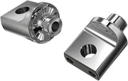 Kuryakyn Non-Pivoting Splined Male Mount Adaptors For Harley-Davidson Models In Chrome (Pair)
