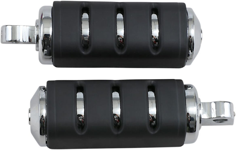 Kuryakyn Large Trident ISO-Pegs With Male Mount Adaptors In Chrome