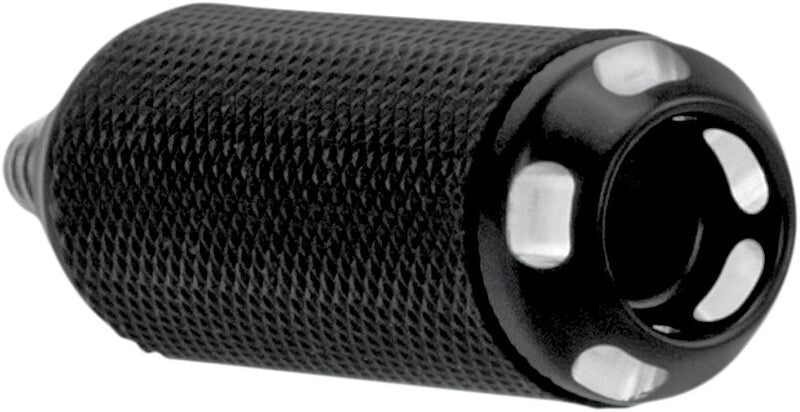 Performance Machine Shift Peg - Billet Aluminum /  Rubber, Each, Apex - Black for Harley-Davidson Touring, Softail, Sportster & Dyna 1983-2012