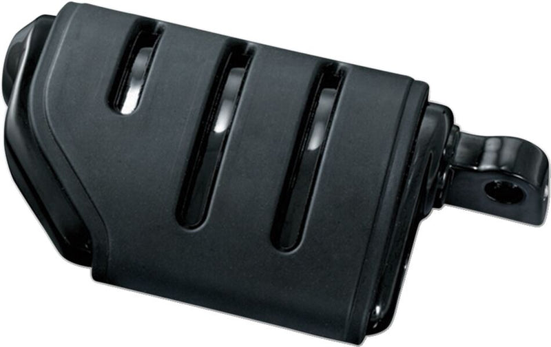 Kuryakyn Trident Dually ISO-Pegs With Male Mount Adaptors In Gloss Black #KUR7562