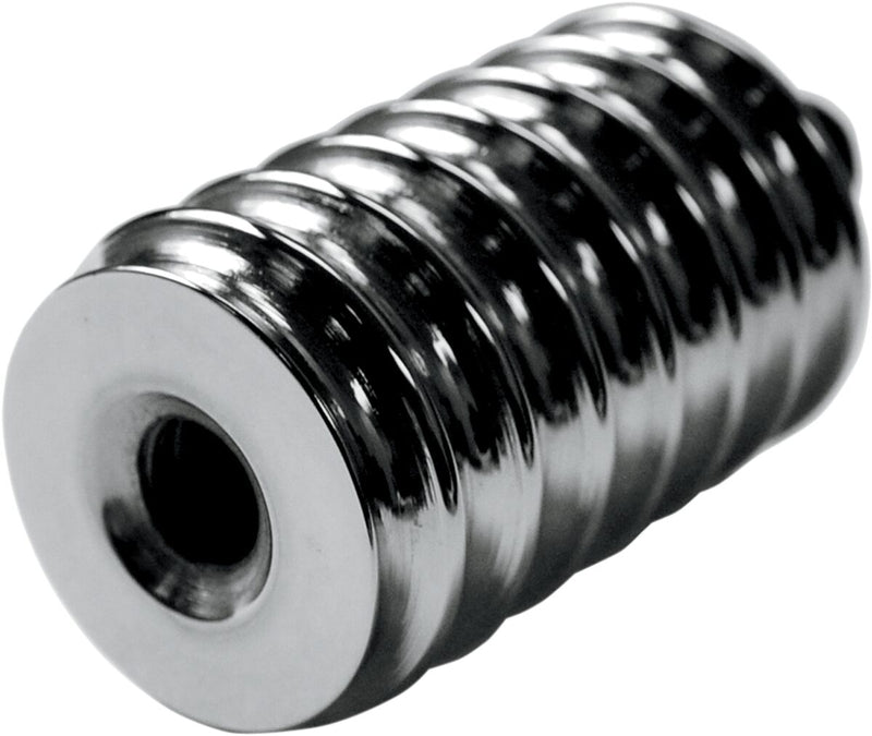 LA Choppers Shift Peg Extension Chrome Silver Ribbed 38 mm (1-1/2") Longer 1-1/2" Longer 38 mm Longer Aluminium #LA-7201-00