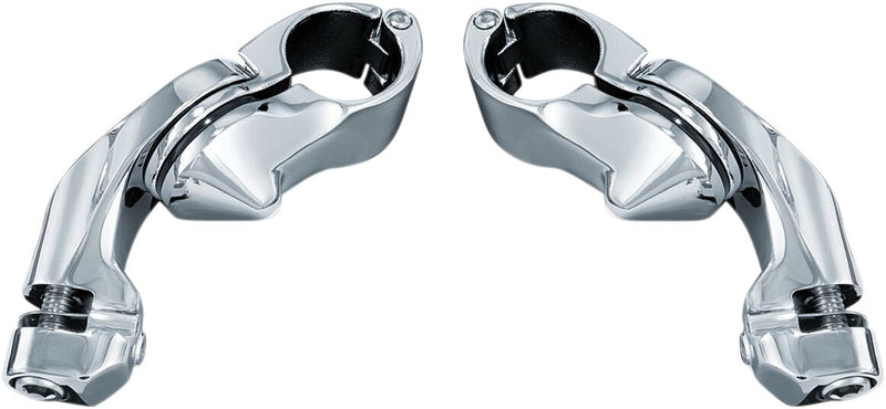 Kuryakyn Tour-Tech Cruise Mounts With Short Arm In Chrome