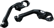 Kuryakyn Tour-Tech Long Arm Cruise Mounts In Gloss Black