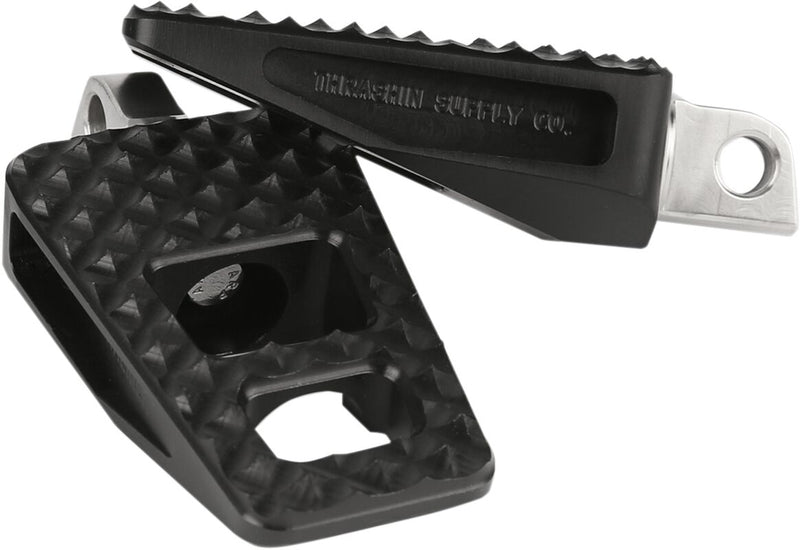 Thrashin' Supply Co. P-54 Foot Pegs - Tapered, P-54 Extra Grip, Pair - Black for Harley-Davidson Touring, Softail, Sportster & Dyna 1936-2025