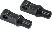 Kuryakyn Tapered Peg Adaptors For Harley-Davidson Sportster Motorcycles In Gloss Black