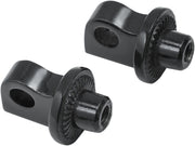 Kuryakyn Splined Peg Adaptors For Various Harley-Davidson Motorcycles (See Fitment List) In Gloss Black