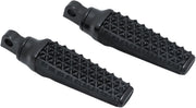 Kuryakyn Thresher Footpegs In Satin Black With Male Mount Adaptors