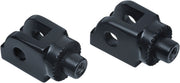 Kuryakyn Splined Rider Male Mount Peg Adaptors For Harley-Davidson Softail 2018-2023 & 2020-2022 LiveWire Motorcycles In Gloss Black