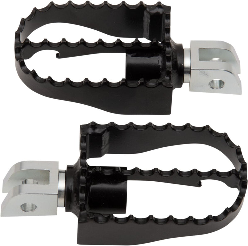 Burly Brand Mx-style Foot Pegs - Serrated, Steel, 8,64 cm (3-2/5") for Harley-Davidson Softail, Pan America & LiveWire 2018-2025