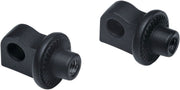 Kuryakyn Adjustable Stop Splined Peg Adaptors in Black #KUR6775