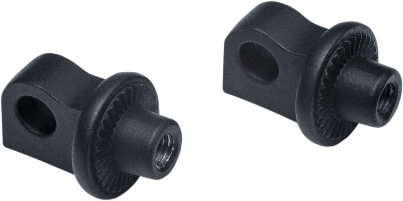 Kuryakyn Adjustable Stop Splined Peg Adaptors in Black