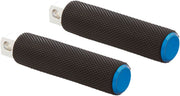 Arlen Ness Blue Knurled Fusion Drivers Footpeg for 2018-2026 Harley-Davidson Softail Motorcycles #07-950