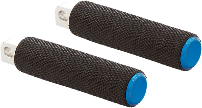 Arlen Ness Blue Knurled Fusion Drivers Footpeg for 2018-2026 Harley-Davidson Softail Motorcycles