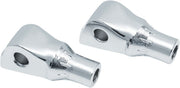 Kuryakyn Tapered Passenger Peg Adaptors For Harley-Davidson 2018-2023 Softail & LiveWire Motorcycles In Chrome #KUR8925