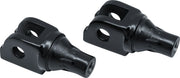 Kuryakyn Tapered Driver Peg Adaptors For Harley-Davidson 2018-2022 Softail & LiveWire Motorcycles In Gloss Black