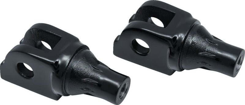 Kuryakyn Tapered Driver Peg Adaptors For Harley-Davidson 2018-2022 Softail & LiveWire Motorcycles In Gloss Black