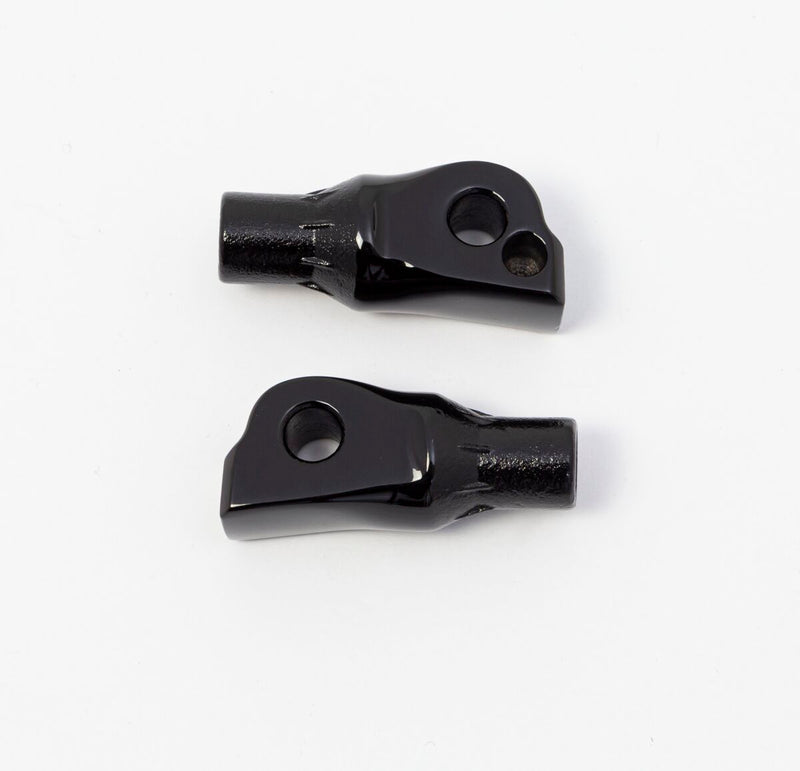 Kuryakyn Tapered Passenger Peg Adaptors For Harley-Davidson 2018-2023 Softail & LiveWire Motorcycles In Gloss Black #KUR8926