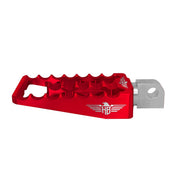 Heinz Bikes MX Driver Footpegs In Red For Harley-Davidson 2018-2025 Softail & 2021-2025 Sportster RH Models