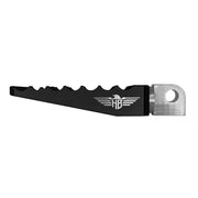 Heinz Bikes MX Passenger Footpegs In Black For Harley-Davidson 2018-2025 Softail & 2021-2025 Sportster RH Models